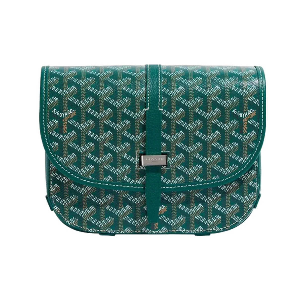 Goyard Belvedere II Green PM Messenger Bag
