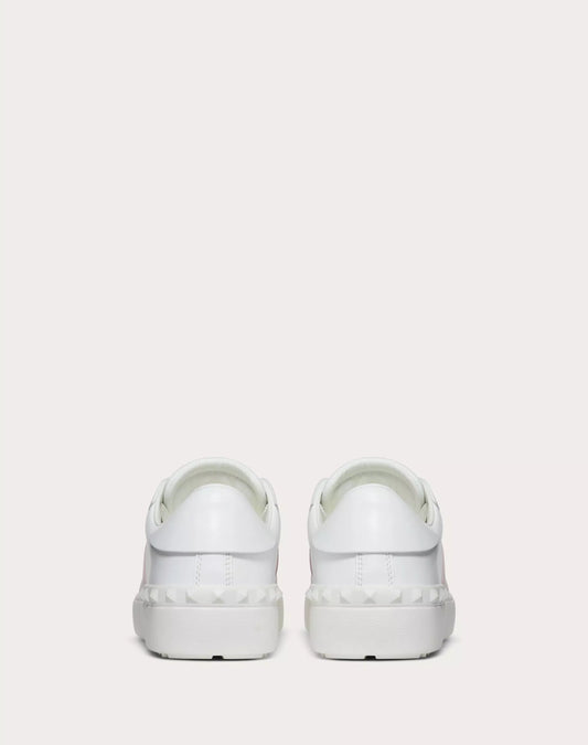 Valentino OPEN SNEAKER IN CALFSKIN LEATHER