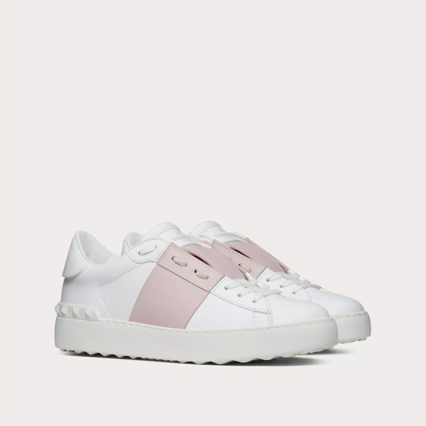 Valentino OPEN SNEAKER IN CALFSKIN LEATHER