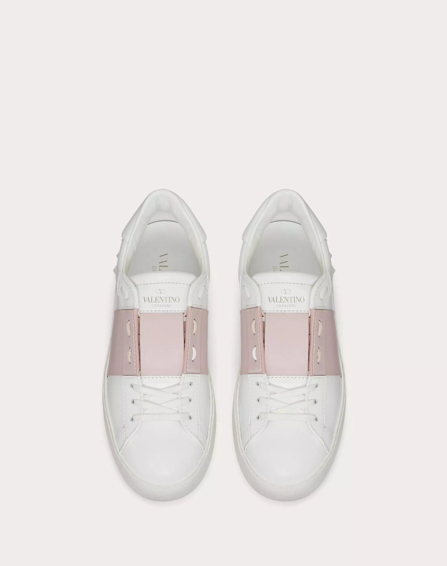 Valentino OPEN SNEAKER IN CALFSKIN LEATHER