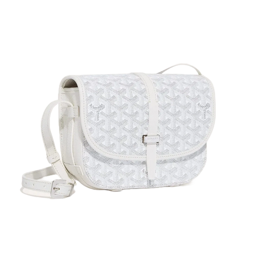 Goyard Belvedere II White PM Messenger Bag